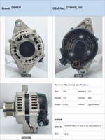 Alternateur de voiture TOYOTA HIACE 1K 2KD 16-20 HILUX REVO 1K 2KD 16-22 FORTUNER 1KD 2KD 16-22 NIPPON 270600L200