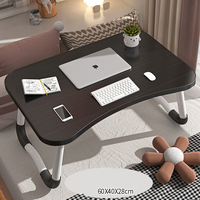 Plateau de petit déjeuner réglable bureau Portable avec pied pliable support d'ordinateur Portable Table de lit d'ordinateur Portable