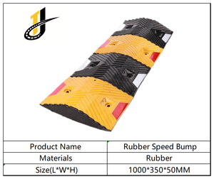 टिंजजू SB-6 1000*350*50 पीली काली रबर की गति ठोस स्थापना के साथ सड़क अनुप्रयोग के लिए - Product Image 2