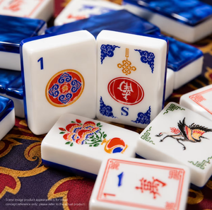 Set di Mahjong Patriottico Americano per il 250° Anniversario, Lussuoso e Moderno, in Acrilico a 4 Strati, per 4 Giocatori, Tessere Mahjong Universali in Stile Americano - Product Image 4