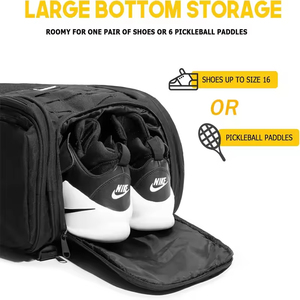 Sac à dos de tennis élégant en nylon, unisexe, peut contenir 2 raquettes, imperméable, adapté pour l'équipement de badminton/squash/pickleball - Product Image 5