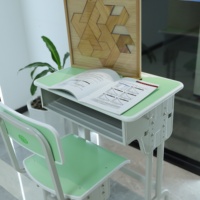 Muebles Comerciales, Mesa y Silla de Aprendizaje Escolar, Mesa y Silla Elevables de Entrenamiento, Protección Ambiental, Duraderas