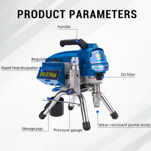 Mesin Semprot Cat Rumah Profesional Bertekanan Tinggi Tanpa Sikat Listrik, Pistol Semprot Cat Lateks Genggam Praktis, Perkakas Tenaga - Product Image 6