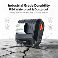 Imprimante thermique portable sans fil Android 3 pouces 80 mm pour reçus et étiquettes, interface USB + BT, en stock, compatible iOS, garantie 1 an