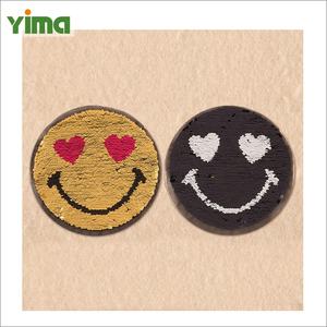 <span class=keywords><strong>2026</strong></span> अनुकूलित कढ़ाई पैच मुस्कान चेहरे के लिए पैच पर लोहे - Product Image 5