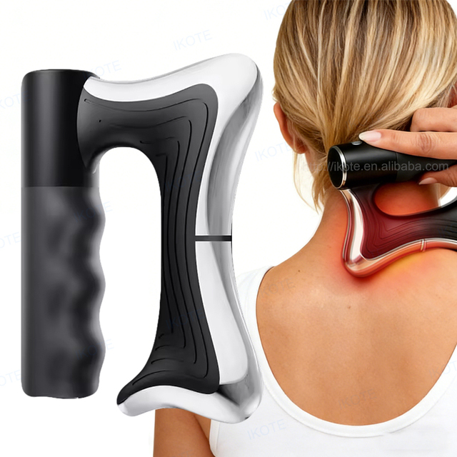 Professional Gua Sha Fascia Massage Blade Electric Heating Microcurrent Vibration Muscle Pain Relief Massage Scraper