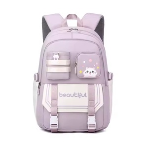 Wholesale Custom High Quality Fashion Student Daypack Waterproof Cute Girls Teenagers Bag Polyester Zipper School Bag 2024 - Product Image 2