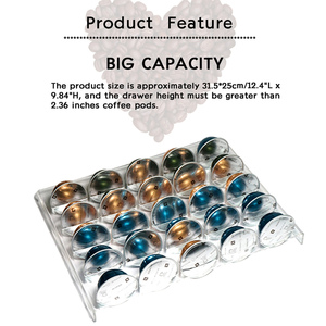 AM Store ที่วางแคปซูลกาแฟอะคริลิคใส,ที่ใส่กาแฟแบบที่วางแบบวาไลน์ - Product Image 4