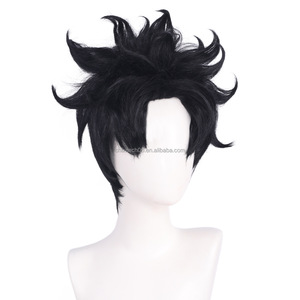 Peluca <span class=keywords><strong>de</strong></span> cosplay del hombre armado sobrenatural del Señor Shengda Dada Dada Takakura <span class=keywords><strong>Ken</strong></span>, cabello negro, cabello corto - Product Image 4