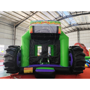 Château gonflable commercial vert pour enfants, style monstre <span class=keywords><strong>Grave</strong></span> <span class=keywords><strong>Digger</strong></span>, pour location de fêtes - Product Image 2