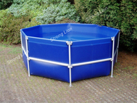 Aquarium flexible et pliable de PVC de réservoir d'eau durable portatif de bâche de PVC