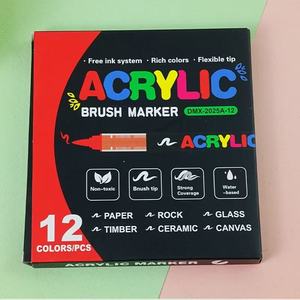 ปากกาเพ้นท์อะคริลิค <span class=keywords><strong>Flysea</strong></span> 12 สี หัวปากกาแบบถาวร ขนาด 0.5-5 มม. สำหรับงานกระดาษและอุปกรณ์ศิลปะ - Product Image 4