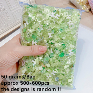 600 Piezas/Bolsa de Adornos de Resina 3D en Forma de Lazo y Flor, Color Rosa Aurora, Surtidos, para Decoración de <span class=keywords><strong>Uñas</strong></span> Acrílicas - Product Image 3