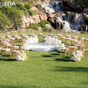 LEDA High Quality Outdoor Wedding Events Decoration White Acrylic Detachable Round Stage - Product Image 4