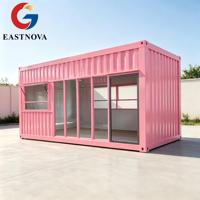 Boutique mobile en conteneur, installation rapide, conteneur pliable 20 pieds 40 pieds, étanche, pour la maison, le bureau, garantie 1 an