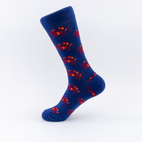 Bonypony – chaussettes drôles et amusantes pour hommes, motif Animal Cool et coloré, longues chaussettes en coton pour robe heureuse
