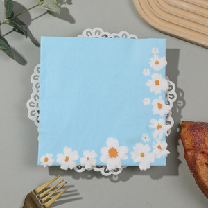 Série de serviettes imprimées Daisy - Fêtes, Anniversaires, Hôtels et Restaurants haut de gamme, Serviettes en papier jetables transfrontalières - Product Image 4