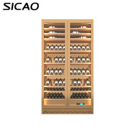 Gabinete de Almacenamiento de Vino Eléctrico Profesional de Lujo de Alta Gama, Integrado en Acero Inoxidable, Colores Personalizables, 10 Tamaños, para el Hogar