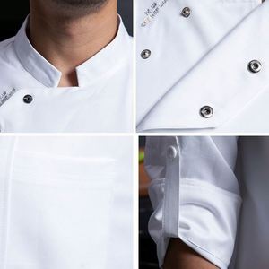 Uniforme de Cocina para Restaurante Subway, Chaqueta de Chef, Chaqueta de Chef Japonesa con Cuello en V, Diseño de Logotipo Personalizado para Cocina, Uniforme para Subcoks - Product Image 2