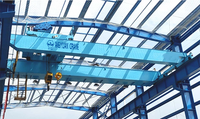 Grue à pont de haute qualité 25 tonnes, grue à double poutre télécommandée pour la construction