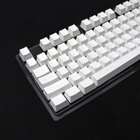 OEM/XDA/Cherry Profile White Blank Keycaps Set PBT Material 108-Keys for Mechanical Keyboard