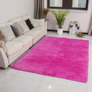 Tappeti ispessiti di pelliccia rossa di alta qualità per soggiorno, di lusso di grandi dimensioni per pavimenti arruffati tappeti per la casa decorazione della camera da letto - Product Image 2