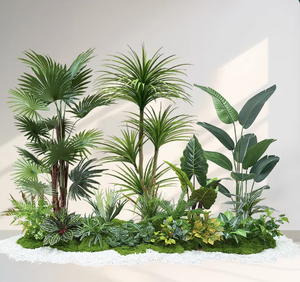 Plantas Artificiales de Peonía Verde con Alambre, Decoración Biónica para Interiores, Combinación de Paisajismo, Decoraciones de Lujo para Ventanas y Pisos - Product Image 4
