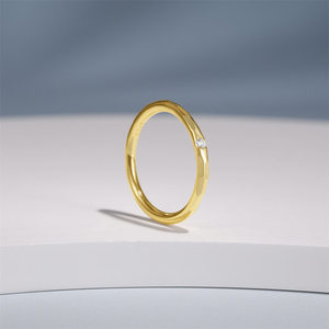 Bague de mariage pour femme CANNER en argent sterling 925, étoile octogonale avec diamants, zircon classique - Product Image 2