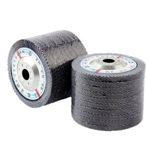 Disque de polissage en tissu abrasif plat pour meuleuse d'angle à 100 degrés, 72 pages, avec revêtement en fer calciné, pour ponçage à lamelles - Product Image 2