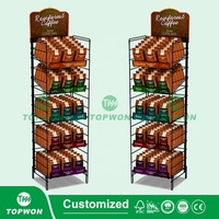 Présentoir à bonbons suspendu en fil de fer personnalisé, présentoir pour la promotion des bonbons