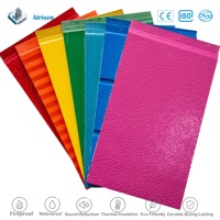 Panneaux métalliques pour murs, noyau en mousse PU, durables, ignifuges, imperméables, insonorisés, pour maison industrielle, entrepôt, façade
