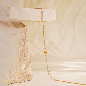 लैटेफेह 18k सोने का प्रारंभिक जन्मदिन जन्मदिन का उपहार - Product Image 3