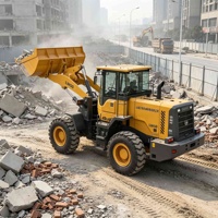 Chargeuse sur pneus Weichai Diesel 16 tonnes à performance stable, hauteur de déchargement maximale 3300 mm, pour la construction urbaine et le recyclage des déchets
