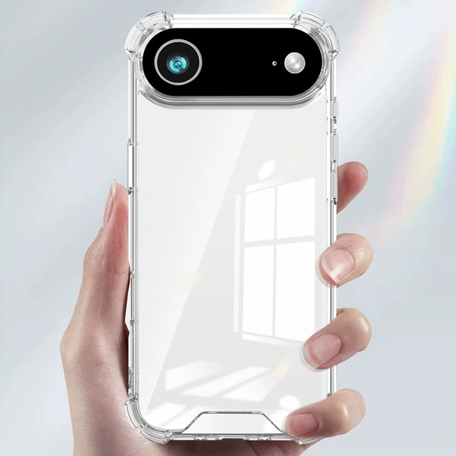 Bulk Wholesale Durable TPU+PC Transparent Clear Shockproof Phone Case for iPhone 16 Pro Max 16 17 17 Air 15 14 Pro