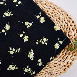 Vải cotton 100% Liberty London in hoa văn tùy chỉnh bán buôn, màu đen, dệt thoáng khí, chống nhăn, in họa tiết dành cho bé gái & bé trai - Product Image 2