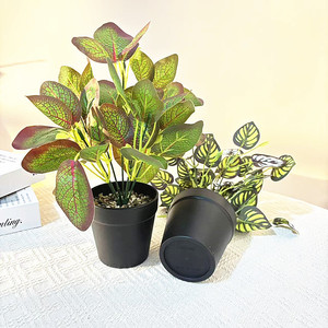 Planta Artificial Verde Bonsái de 28cm de Altura, Duradera, Decoración Interior en Maceta para Sala de Estar, Balcón, Escaparate - Product Image 3