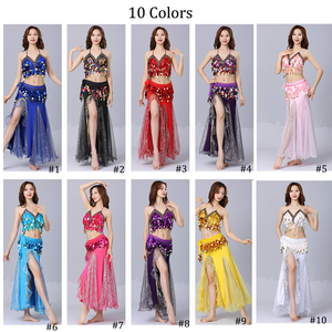 Ensemble de costumes sexy pour femmes avec paillettes et franges, pour Halloween, carnaval, danse du ventre, séance photo, <span class=keywords><strong>tenue</strong></span> de scène <span class=keywords><strong>Bollywood</strong></span> pour femmes - Product Image 5