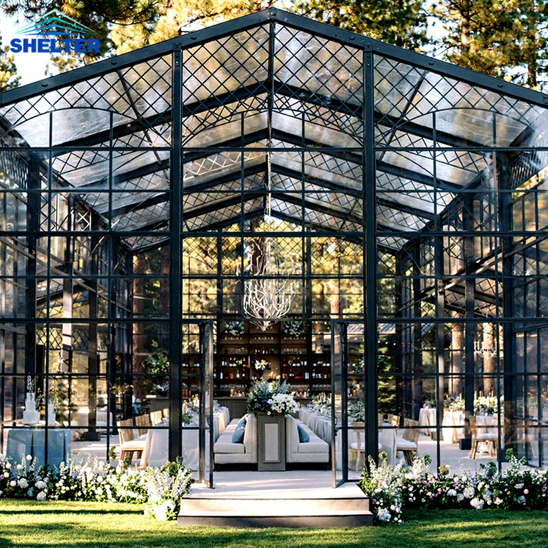 Outdoor Club Party Glass Structure Wedding