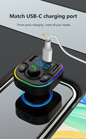 Lecteur MP3 Bluetooth C9 pour voiture avec appels mains libres, émetteur FM, charge rapide PD 3.4A, USB Type-C, chargeur rapide pour téléphone Byd