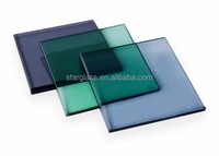 Verre flotté teinté réfléchissant la chaleur 3mm-10mm Bronze foncé/Bleu/Vert/Noir pour panneaux de fenêtres et portes de bâtiments, idéal pour la décoration, garantie 5 ans