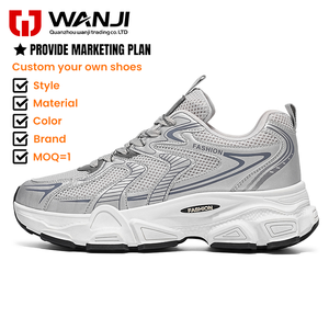 Baskets basses rehaussantes pour hommes et femmes, chaussures à <span class=keywords><strong>plateforme</strong></span> épaisse en maille respirante, décontractées pour la marche, vente en gros d'usine - Product Image 1