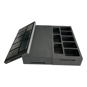 Customized Factory High Density Graphite Box For Metal Melting Graphite Boat