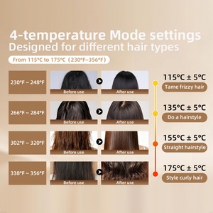 Cepillo Alisador Portátil 2026 Mejorado con Carga USB, 4 Temperaturas, Calentamiento Rápido, Inalámbrico, para Viajes, para Todo Tipo de Cabello - Product Image 3