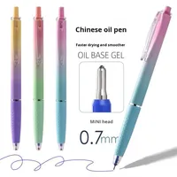 Stylo Gel Souple Dégradé en Plastique HUA en Gros, Stylo Promotionnel Cadeau, Encre Bleue 0,7 mm