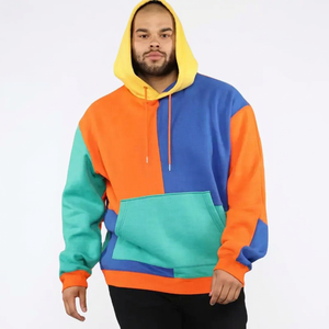 Sweat à capuche baggy personnalisé pour hommes, multicolore, 100% coton, ensemble de sweat anti-rétrécissement, doublé polaire, vêtements d'hiver pour la gym, style de rue - Product Image 1