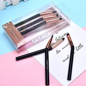 Appareil coudé pour eye-liner de haute qualité, brosse <span class=keywords><strong>à</strong></span> sourcils et <span class=keywords><strong>à</strong></span> angle fin, Logo personnalisé, 3 pièces - Product Image 2