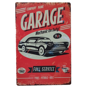 Usine vente directe <span class=keywords><strong>garage</strong></span> conçoit <span class=keywords><strong>la</strong></span> plaque vintage plaque en métal antique signes étain signes pour les murs decoracion - Product Image 5