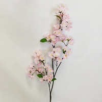 Ranting Bunga Sakura Sutra, Semprotan Bunga Sakura Artifisial untuk Pernikahan Musim Semi & Dekorasi Rumah Ranting Bunga Sakura Sentuhan Asli