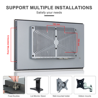 PC industriel tout-en-un sans ventilateur avec écran tactile LCD mural de 10,4, 12,1, 15, 17 et 19 pouces pour le contrôle industriel