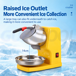 Broyeur à glace puissant grande capacité économe en énergie avec large sortie double couvercle grille de protection et épaisseur - Product Image 2
